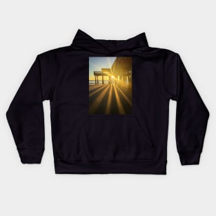 Sunrise at Tybee Island Pier Kids Hoodie